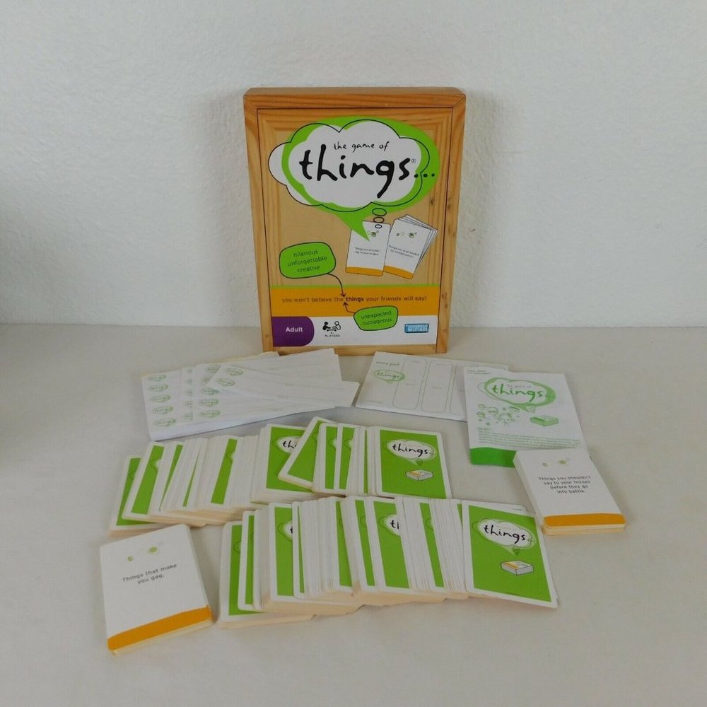 The Game of Things Hasbro Adult Hilarious Outrageous Fun in a Box Questions FLAW